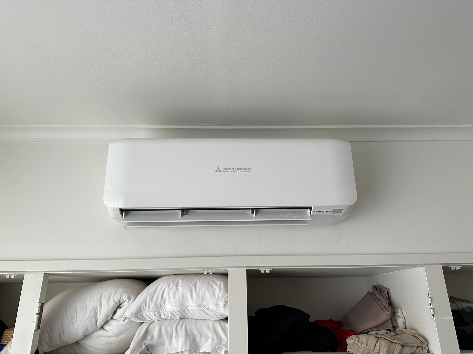 Completed split system air conditioning installation by True Line in a Melbourne home